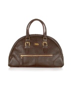 Cervo - Grained Leather Bowler Bag