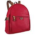 Bricand#39;s Life - Dark Red Micro-Suede and Leather Backpack