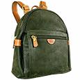 Bricand#39;s Life - Olive Micro-Suede and Leather Backpack