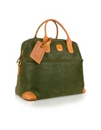 Life - Olive Micro-Suede and Leather Beauty Case Bag