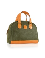 Bricand#39;s Life - Olive Micro-Suede and Leather Handbag