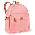 Bricand#39;s Life - Pink Micro-Suede and Leather Backpack