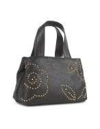 Bricand#39;s Margherita Black Studded Nappa Leather Mini Bag