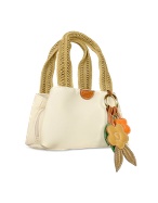 Bricand#39;s Margherita Shopping- Small Cream Satchel Bag