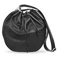 Bricand#39;s New Nappa - Large Black Drawstring Leather Shoulder Bag