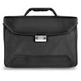 Pininfarina - Black Nylon and Leather Classic Briefcase