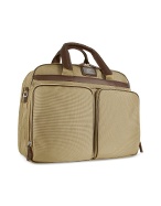 Bricand#39;s Pininfarina - Brown Nylon Multi-compartment Travel Briefcase