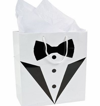 Bride and Groom Tuxedo Gift Bags - Perfect for Best Man / Usher / Pageboy Gifts or Favours