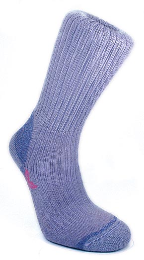 Bridgedale Ladies 1 Pair Bridgedale Comfort Trekker Sock With Low Tension Cuff and Woolfusion For All Day Comfo