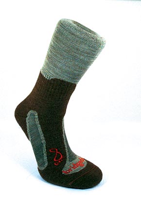 Unisex 1 Pair Bridgedale Ventum Light Hiker, Left and Right Asymmetric Sock With Be-Fresh Anti-odour