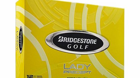 Bridgestone Golf Bridgestone Lady Precept Yellow Golf Balls (12