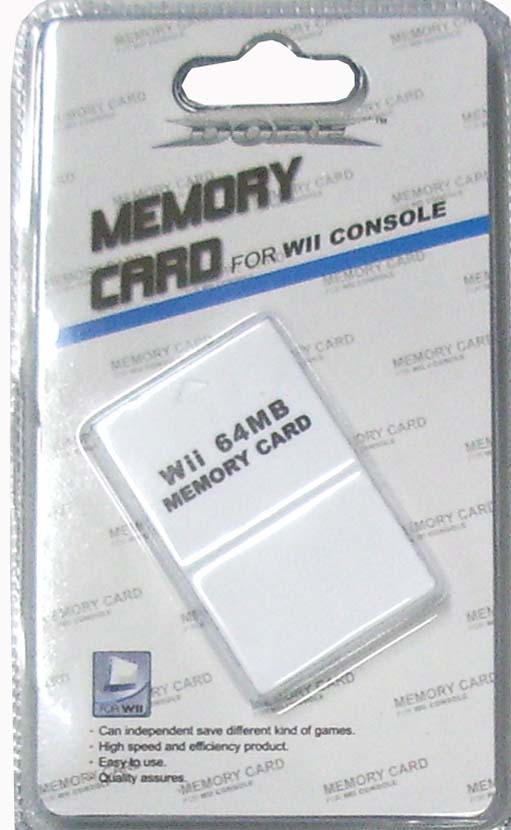 Wii 64mb memory card for Nintendo wii
