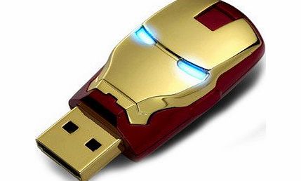 BringUGood 2013 Popular Iron Man Red Models Full Capacity 8GB USB Flash Pen Drive Gift