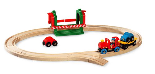 33003 Wooden Railway System: Car Transporter Set