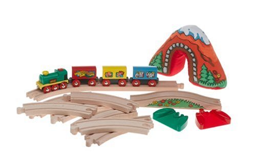 BRIO 33701 Wooden Railway System: My First Battery Operated Railway Set