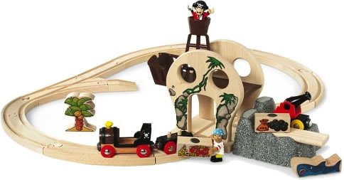 33900 Wooden Railway System: Pirate Adventure Set (25 Pieces)