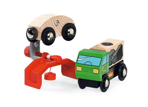 Brio 33928 Wooden Road & Railway System: Sky Train Crane Wagon