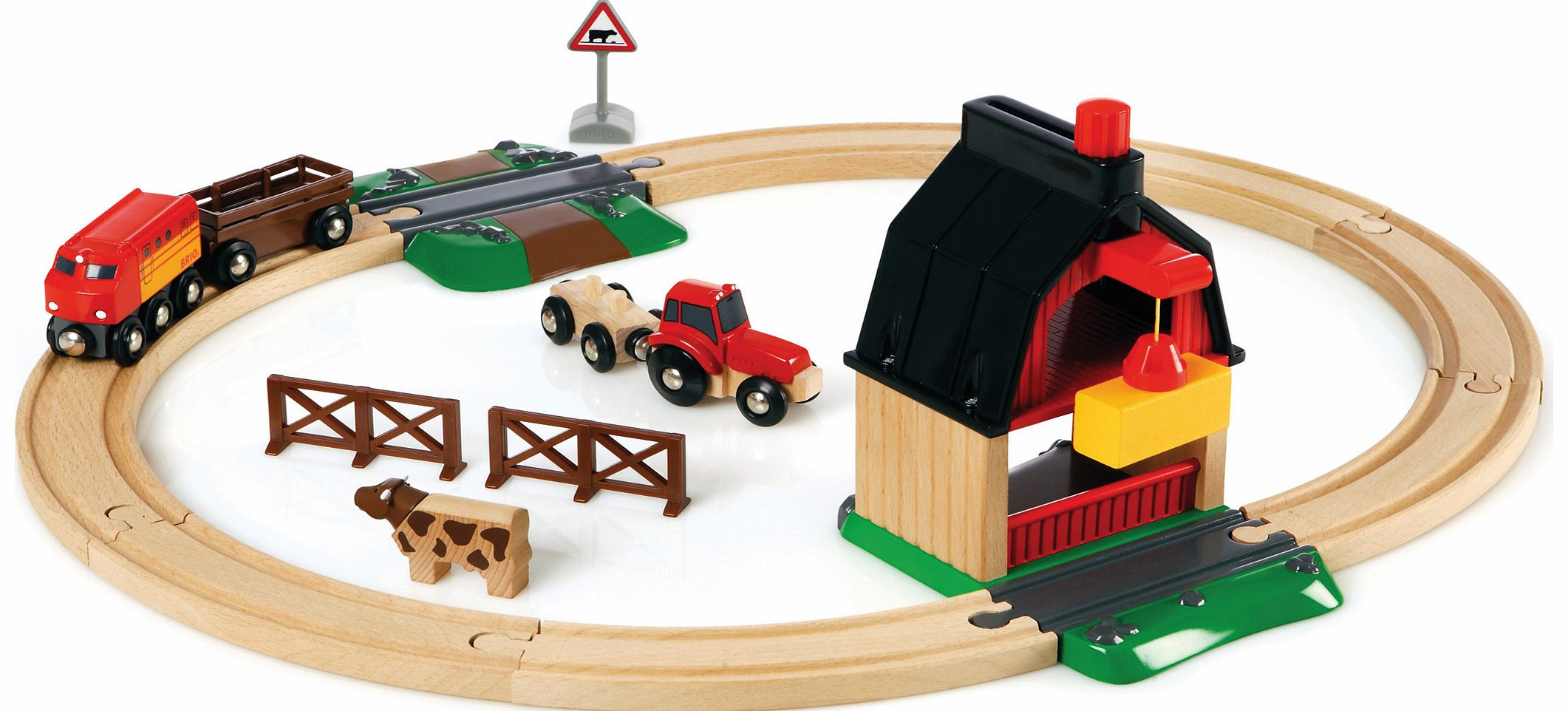 BRIO Farm Railway Set