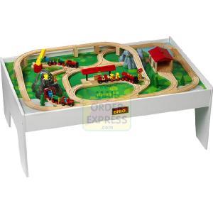 Comes complete with the BRIO Wooden Railway layout playboard [&amp;] white 