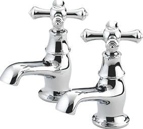 Bristan, 1228[^]30748 Colonial Bathroom Basin Taps Pair 30748