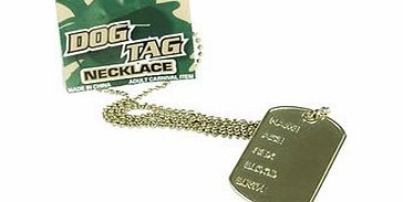 Bristol Novelties NEW DOG TAG NECKLACE NOVELTY ARMY CADET FANCY DRESS