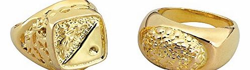 Bristol Novelties Sovereign Style Ring in Gold
