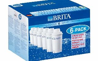 BRITA Classic Water Filter Cartridges - 6 Pack