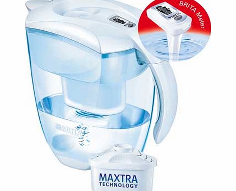 BRITA Elemaris Meter XL Water Filter Jug - White