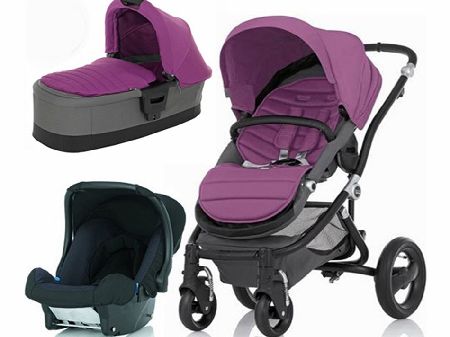 Britax Affinity Black 3 in 1 Travel System Cool