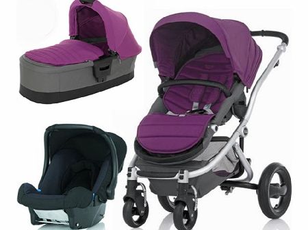 Britax Affinity Silver 3 in 1 Travel System Cool