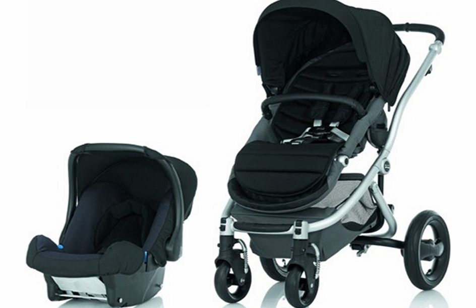 Britax Affinity Silver Frame Travel System Black