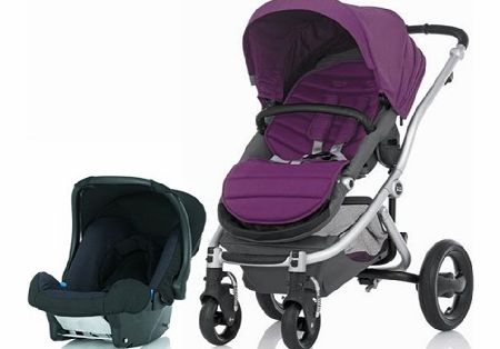 Britax Affinity Silver Frame Travel System Cool