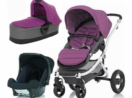 Britax Affinity White 3 in 1 Travel System Cool