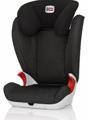Britax KID II Group 23 4 - 12 Years High-Backed Booster Car Seat (Black Thunder)