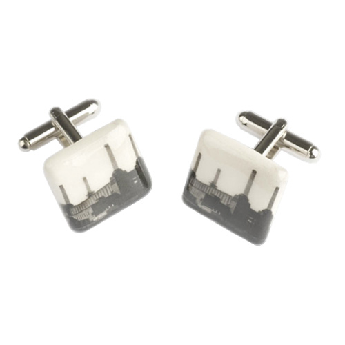 British Museum Battersea power station ceramic cufflinks
