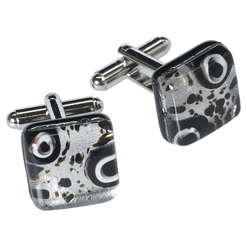 British Museum Grey Murano cufflinks