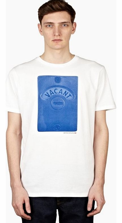 British Remains Mens White Vacant T-Shirt