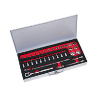 BRITOOL 34 Piece 3/8`` Square Drive Socket Set