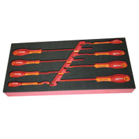 Britool 8 Piece Parallel and Phillips Insulated Screwdriver Set