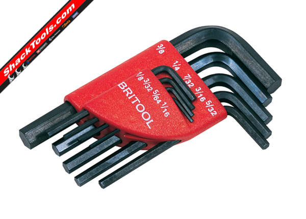 britool HKM9/C 9Pc Metric Key Set In Plastic Clip
