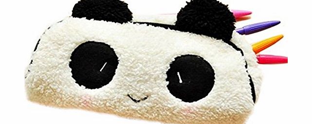 Broadfashion Panda Soft Plush Pencil Case Pen Pocket Cosmetic Makeup Bag Pouch Gift