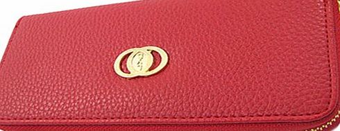 Broadfashion Womens Ladies Fashion Multi-functional Big PU Leather Wallet Purse Clutch Handbag Phone Case (Red)