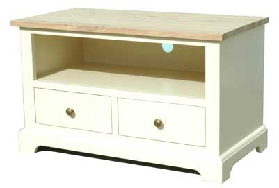 broadway painted TV Unit with 2 drawers
