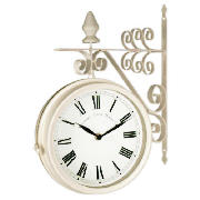 Brompton Metal Cream Outdoor Clock