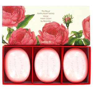Bronnley Rose Soaps 3 x 100g