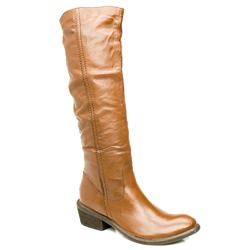 Female Linus Pull On Knee Leather Upper in Brown