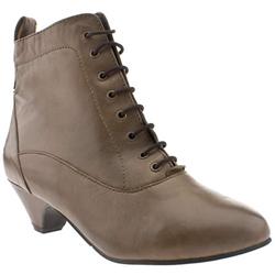 Bronx Female Nonna Lace Up Ankle Leather Upper ?40 plus in Natural