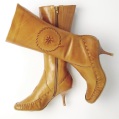 BRONX mylou stitch detail high leg boots