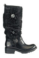 BRONX road diamante flower trim pull-on boots