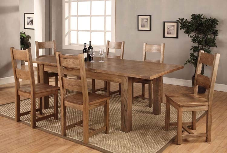 Large Extending Dining Table and 6 or 8